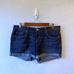 Aeropostale Mid Rise Midi Jean Cut-off Shorts Size 10